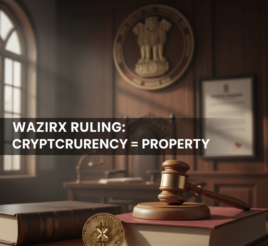 Indian court ruling recognizes cryptocurrency as property in the landmark WazirX case