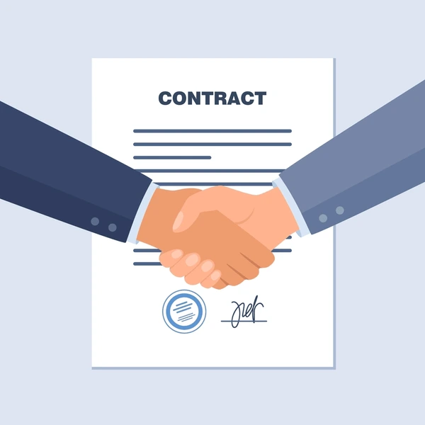 Lawyers reviewing contract